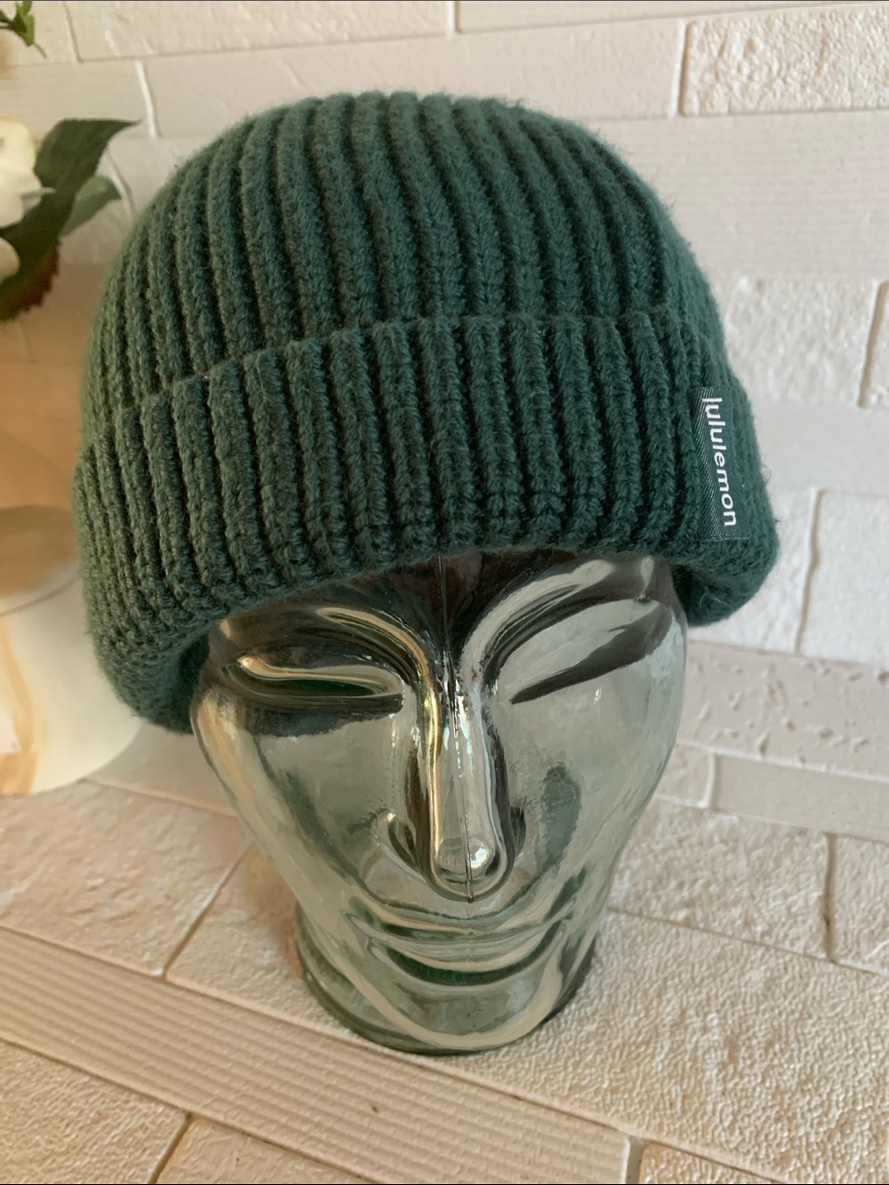 lululemon athletica Men's Deep Green Ribbed Cuffed Beanie